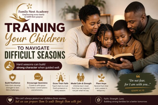 Training Your Children to Navigate Difficult Seasons